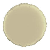 18 In. Ivory Round Mylar Balloon